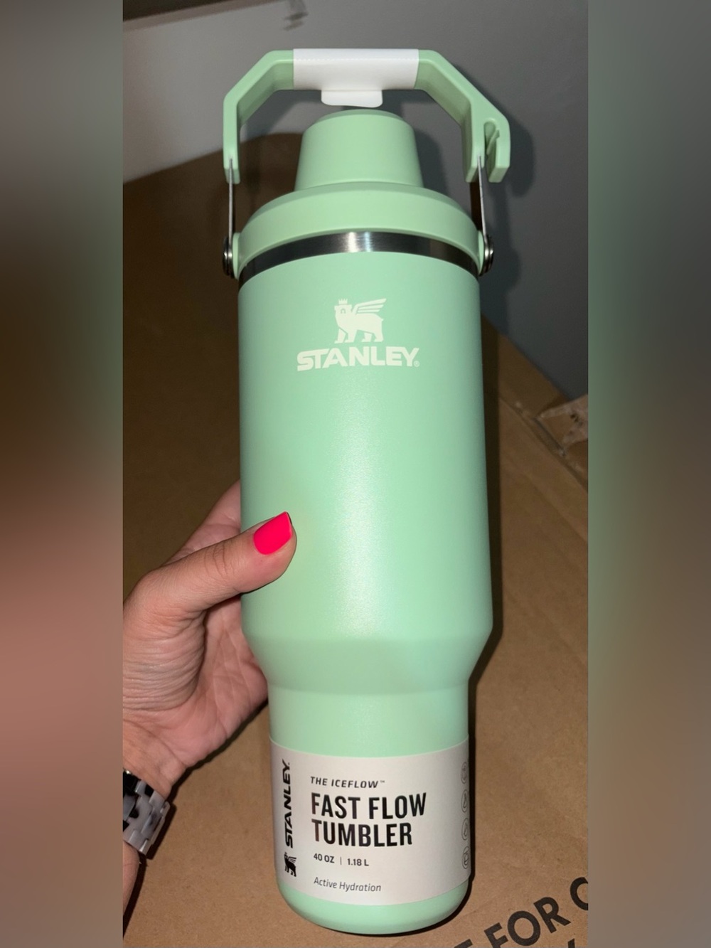 NWT Stanley Pistachio Green Tumbler 40oz - Picture 2 of 2
